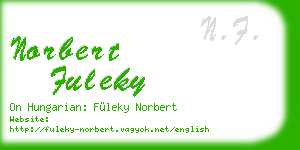 norbert fuleky business card